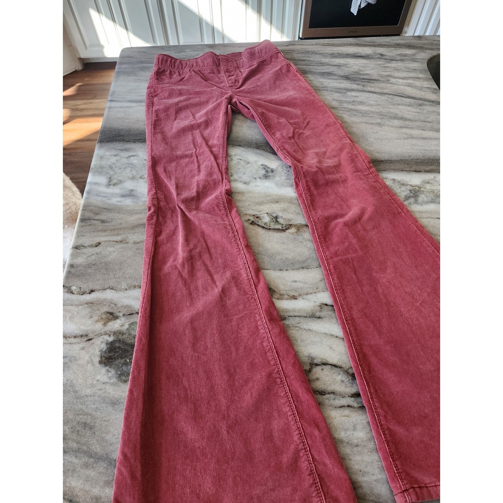 Free People We The Free Penny Pull On Flare Corduroy Pants Pink Rose Size 25